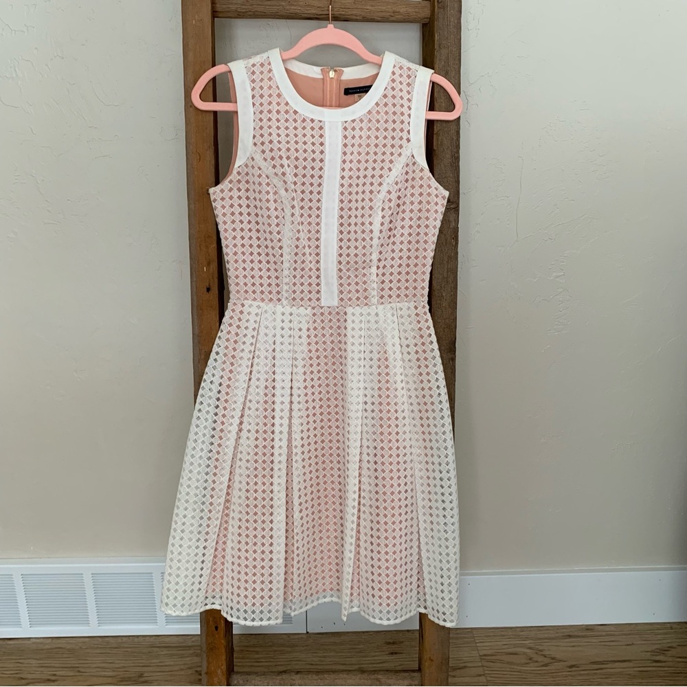 NWOT Tommy Hilfiger Peachy Pink Lace A-Line Dress